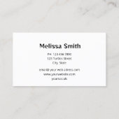 Silver Turtles Beach Style Visitenkarte (Rückseite)