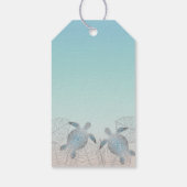 Silver Turtles Beach Wedding Geschenkanhänger (Rückseite)