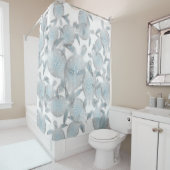 Silver Turtles Pattern Nautic Duschvorhang (Beispiel)