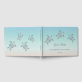 Silver Turtles Turquoise Coastal Beach House Gästebuch (Voll)