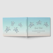 Silver Turtles Turquoise Coastal Beach House Gästebuch (Voll)