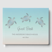 Silver Turtles Turquoise Coastal Beach House Gästebuch (Vorderseite)