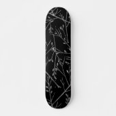 Silver Twigs on Black Skateboard (Vorne)