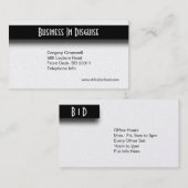 Silver Two Side Business Card Visitenkarte (Vorne/Hinten)