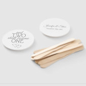 Silver Two wird ein Hochzeitsfans-Set Fächer (Non-assembled)