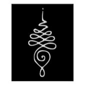 Silver Unalome Poster (Vorderseite)