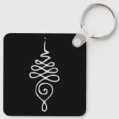 Silver Unalome Schlüsselanhänger (Rückseite)