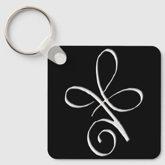 Silver Unconditional Love Schlüsselanhänger (Vorderseite)