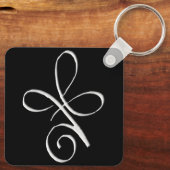 Silver Unconditional Love Schlüsselanhänger (Rückseite)