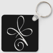 Silver Unconditional Love Schlüsselanhänger (Rückseite)