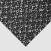 Silver und Black Art Deco Muster Seidenpapier (Ausschnitt)