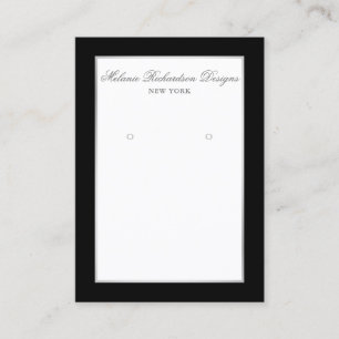 Silver und Black Visitenkarte