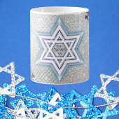 Silver und Blue Star von David, Am Yisrael Chai Kaffeetasse