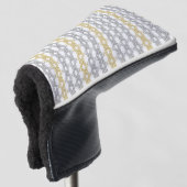 Silver- und Gold-Muster Golf Headcover (3/4 Vorderseite)