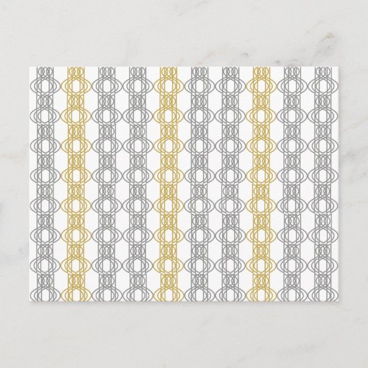 Silver- und Gold-Muster Postkarte (Vorderseite)