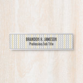 Silver- und Gold-Muster Türschild (Vorderseite )