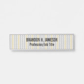 Silver- und Gold-Muster Türschild (Vorderseite )