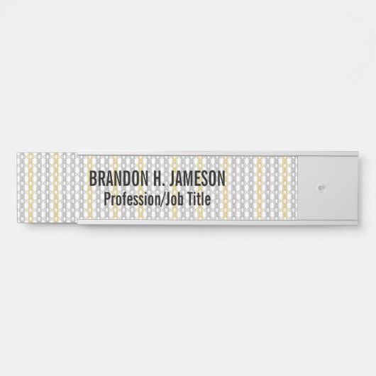 Silver- und Gold-Muster Türschild (Vorderseite )