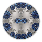 Silver und Saphire Keramikknauf (Vorderseite)