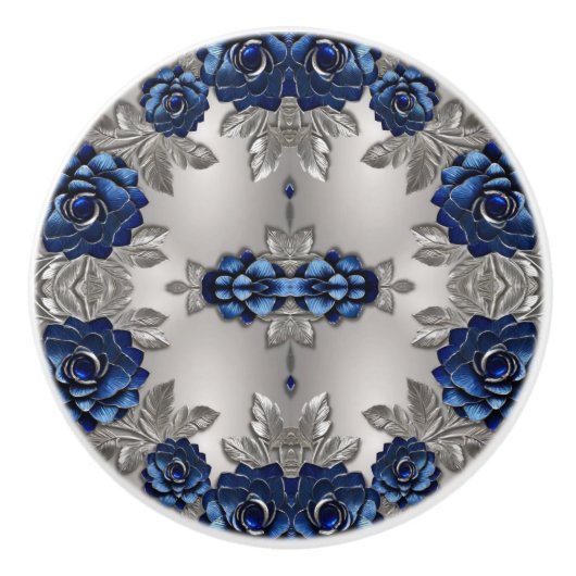 Silver und Saphire Keramikknauf (Vorderseite)