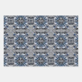 "Silver" und "White Snowfloakes" auf der blauen sc Geschenkpapier Set (Vorderseite 3)