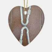 Silver Unendlichkeit Keramik Ornament (Links)