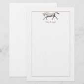 Silver Unicorn Briefpapier (Vorne/Hinten)