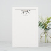 Silver Unicorn Briefpapier (Stehend Vorderseite)