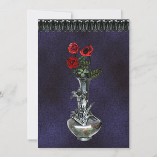 Silver Vase Gothic Einladung