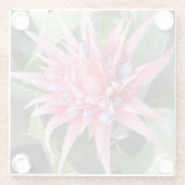 Silver Vase Pflanze Bloom Floral Glasuntersetzer (Rückseite)