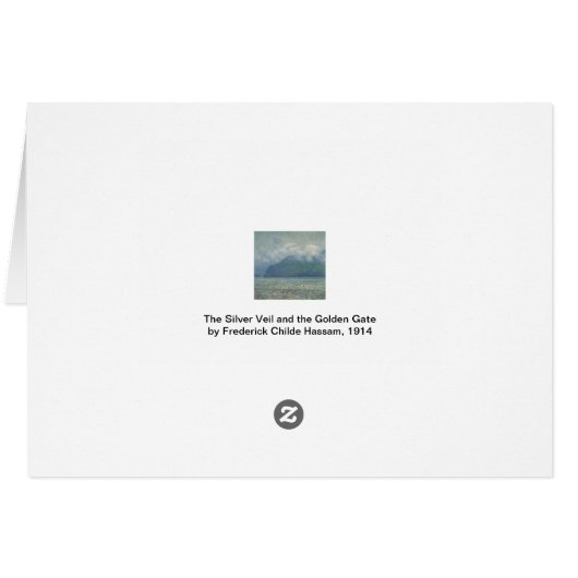 Silver Veil und Golden Gate by Childe Hassam (Rückseite Horizontal)