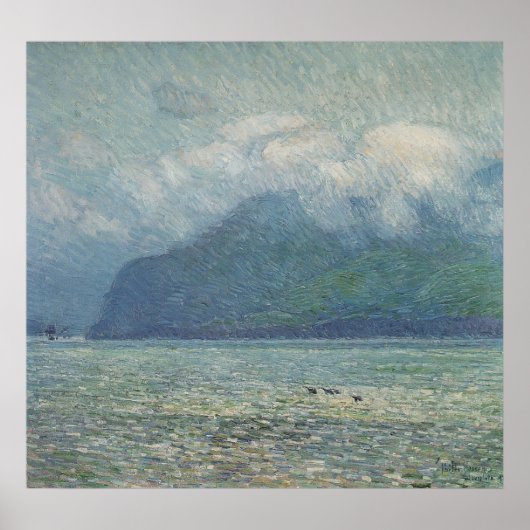 Silver Veil und Golden Gate by Childe Hassam Poster (Vorne)