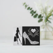 Silver Version Fashion Business Card - SRF Visitenkarte (Stehend Vorderseite)