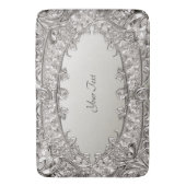 Silver Verziert Modern Bath Mat Badematte (Vorderseite Vertikal)