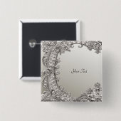 Silver Verziert Modern Button (Vorne & Hinten)