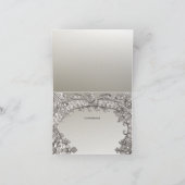Silver Verziert Modern Danke-Card Dankeskarte (Innenseite)