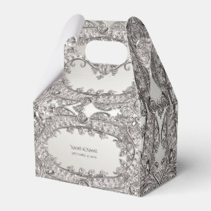 Silver Verziert Modern Fevor Box Geschenkschachtel