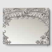 Silver Verziert Modern Guest Book Gästebuch (Rückseite)