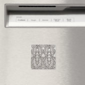 Silver Verziert Modern Magnet (In Situ (Geschirrspüler))