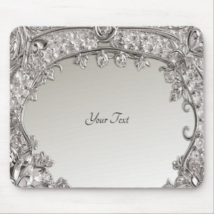 Silver Verziert Modern Mousepad