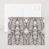 Silver Verziert Modern Postcard Postkarte (Vorne/Hinten)