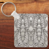 Silver Verziert Modern Schlüsselanhänger (Vorderseite)
