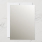 Silver Verziert Modern Wedding Einladung (Rückseite)