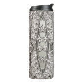 Silver Verziert moderner Thermal Tumbler Thermosbecher (Nach links gedreht)