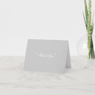 Silver " Vielen Dank " Card Dankeskarte