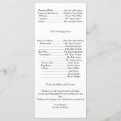 Silver Vines Program Programm (Rückseite)