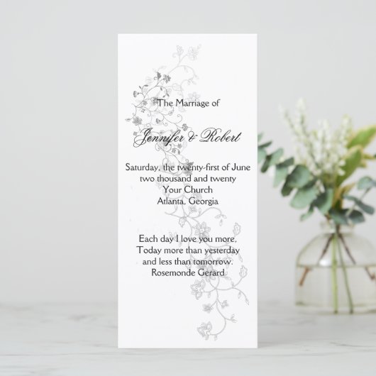 Silver Vines Program Programm (Stehend Vorderseite)