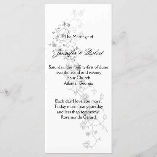 Silver Vines Program Programm (Vorderseite)