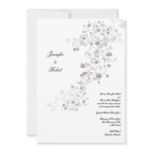 Silver Vines Wedding Einladung