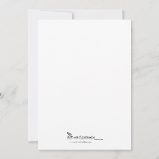 Silver Vines Wedding Einladung (Rückseite)